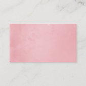 Carte De Placement Mariage floral rose et Rose or (Dos)