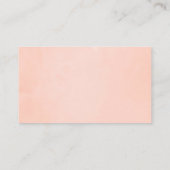 Carte De Placement Mariage floral rose pastel Blush (Dos)