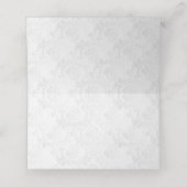 Carte De Placement Mariage floral Rose rouge profonde (Intérieur déplié)