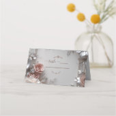Carte De Placement Mariage floral rustique (Devant)