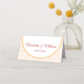 Carte De Placement Mariage floral rustique (Dos)