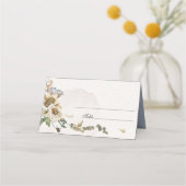 Carte De Placement Mariage Floral Séché Été Éternel (Devant)