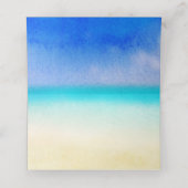 Carte De Placement Mariage floral tropical lumineux Place (Intérieur déplié)