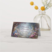 Carte De Placement Mariage forestier romantique Boho enchanté (Dos)