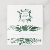 Carte De Placement Mariage forestier sauvage (Extérieur déplié)