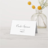 Carte De Placement Mariage formel simple (Devant)