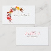 Carte De Placement Mariage Français Kissed Sweet Berry Raisins (Devant / Derrière)