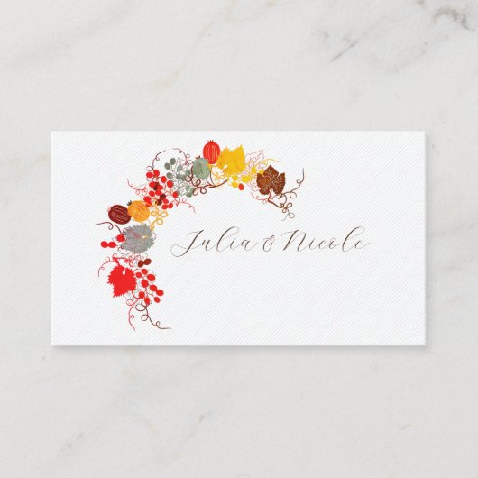 Carte De Placement Mariage Français Kissed Sweet Berry Raisins (Devant)