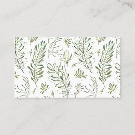 Carte De Placement Mariage géométrique chic Eucalyptus Gold Frame (Dos)