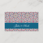 Carte De Placement Mariage géométrique en treillis marocain (Devant)