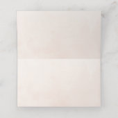 Carte De Placement Mariage géométrique floral rose pâle Nom de l'invi (Intérieur déplié)