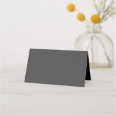 Carte De Placement Mariage gothique gris et noir (Dos)