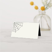 Carte De Placement Mariage gothique noir et blanc (Dos)