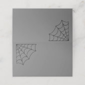 Carte De Placement Mariage gothique noir et gris (Extérieur déplié)