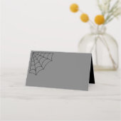Carte De Placement Mariage gothique noir et gris (Dos)