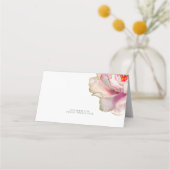 Carte De Placement Mariage | Gras Belle Peony Scarlet (Dos)