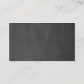 Carte De Placement Mariage gris tableau. Moderne simple tableau noir (Dos)
