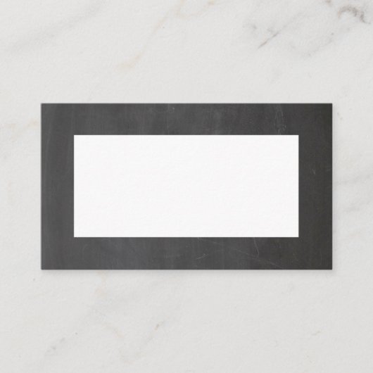 Carte De Placement Mariage gris tableau. Moderne simple tableau noir (Devant)