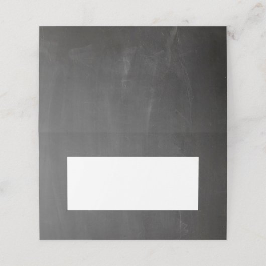 Carte De Placement Mariage gris tableau noir. Tableau simple moderne (Extérieur déplié)