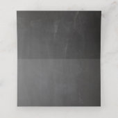 Carte De Placement Mariage gris tableau noir. Tableau simple moderne (Intérieur déplié)