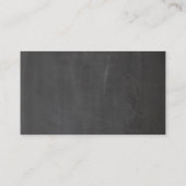 Carte De Placement Mariage gris tableau noir. Tableau simple moderne (Dos)