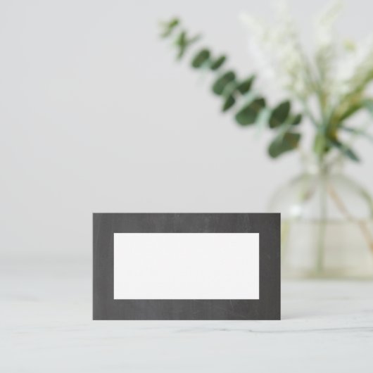 Carte De Placement Mariage gris tableau noir. Tableau simple moderne (Debout devant)