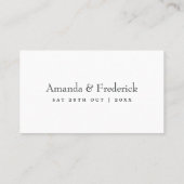 Carte De Placement Mariage Hydrangea Bleu et Lavande Clair (Dos)