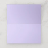 Carte De Placement Mariage Hydrangea Bleu et Lavande Clair (Intérieur déplié)