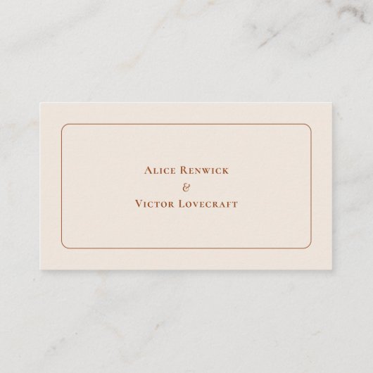 Carte De Placement Mariage ivoire Boho simple Entree Choix plat (Dos)