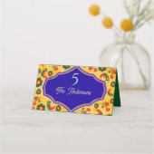 Carte De Placement Mariage jaune mexicain (Devant)