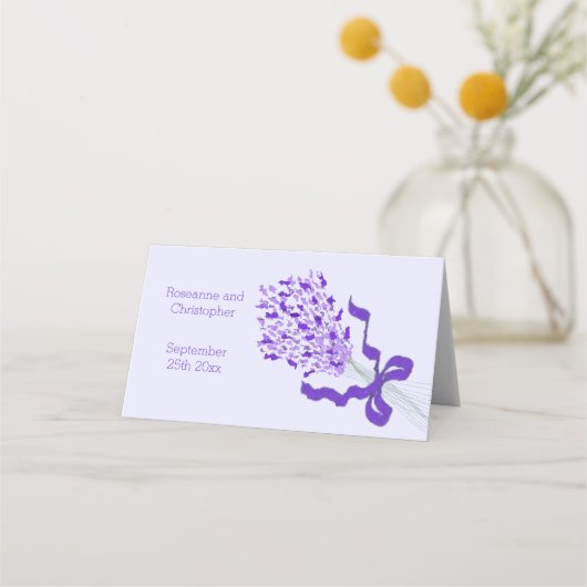 Carte De Placement Mariage Lavender Blush (Dos)