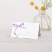 Carte De Placement Mariage Lavender Bow (Devant)