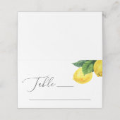 Carte De Placement Mariage Lemon Grove | Citrus méditerranéen plié (Extérieur déplié)