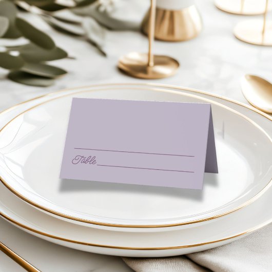 Carte De Placement Mariage Lilac