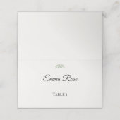 Carte De Placement Mariage Luxueux de Verdure d'Eucalyptus (Extérieur déplié)