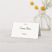 Carte De Placement Mariage Luxueux de Verdure d'Eucalyptus (Devant)