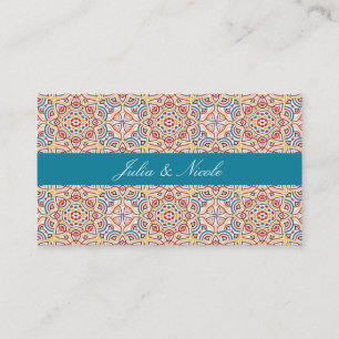 Carte De Placement Mariage Luxueux Métallisé Pailleté Géométrique