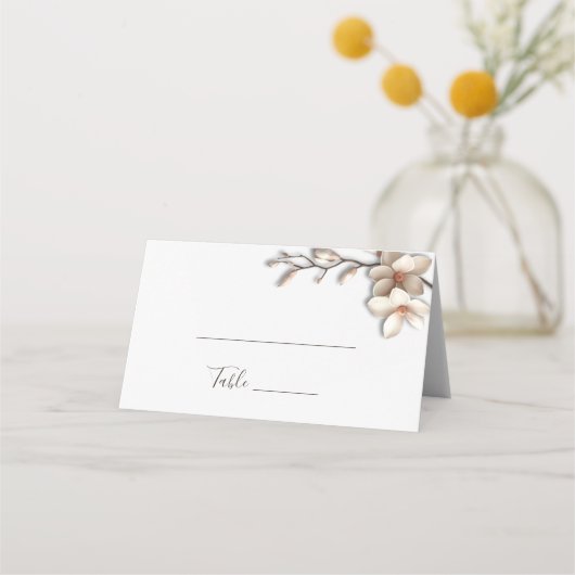 Carte De Placement Mariage Magnolia 3D (Devant)
