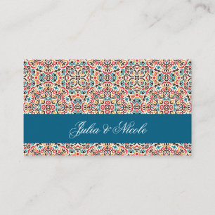 Carte De Placement Mariage Mandala Géométrique en Treillis Marocain