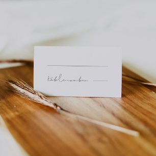 Carte De Placement Mariage manuscrit minimaliste