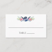 Carte De Placement Mariage métaphysique floral de rose de phase de lu (Devant)