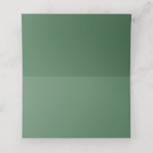 Carte De Placement Mariage minimal Vosvos vert (Intérieur déplié)