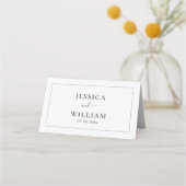 Carte De Placement Mariage minimaliste (Dos)