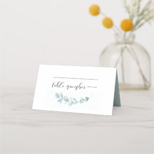 Carte De Placement Mariage minimaliste aquarelle