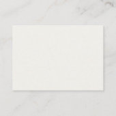 Carte De Placement Mariage Minimaliste au Bord de la Mer (Dos)