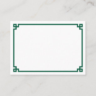 Carte De Placement Mariage Minimaliste avec Bordure à Clés Grecques V
