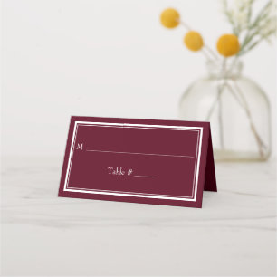 Carte De Placement Mariage Minimaliste Moderne Bordeaux