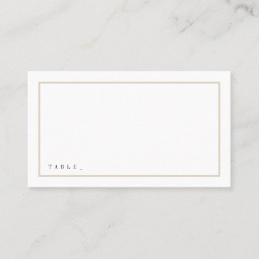 Carte De Placement Mariage minimaliste monogramme sophistiqué (Devant)