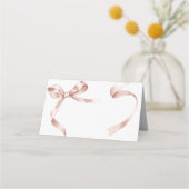 Carte De Placement Mariage Mocha Bow (Dos)