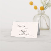 Carte De Placement Mariage moderne (Dos)